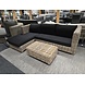 AVH-Collectie Showroommodel Toronto chaise longue loungeset rechts 3-delig naturel rotan AVH-Collectie Showroommodel Toronto chaise longue loungeset rechts 3-delig naturel rotan