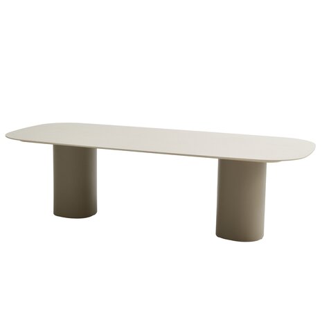 Taste 4SO Bosco low dining tuintafel 240x105xH69 cm keramiek oyster mocca Taste 4SO