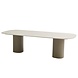 Taste 4SO Bosco low dining tuintafel 240x105xH69 cm keramiek oyster mocca Taste 4SO