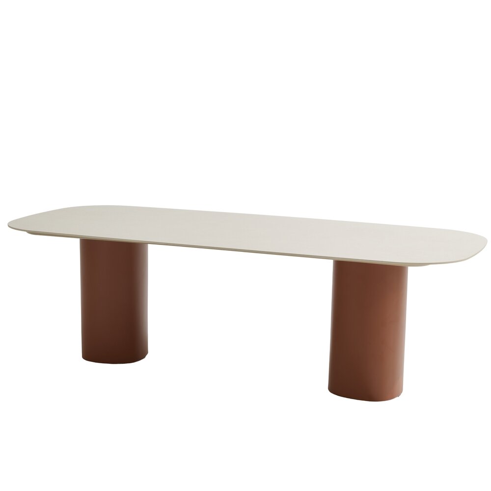 Taste 4SO Bosco dining tuintafel 240x105xH75 cm keramiek oyster spicy Taste 4SO