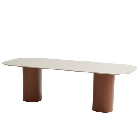 Taste 4SO Bosco dining tuintafel 240x105xH75 cm keramiek oyster spicy Taste 4SO