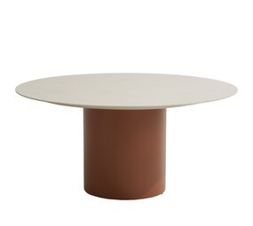 Taste 4SO Bosco dining tuintafel 160xH75 cm rond keramiek oyster spicy Taste 4SO