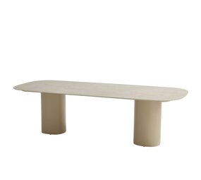 Taste 4SO Bosco low dining tuintafel 240x105xH69 cm keramiek sabbia panna latte Taste 4SO