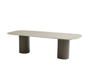 Taste 4SO Bosco low dining tuintafel 240x105xH69 cm keramiek sabbia panna terre Taste 4SO