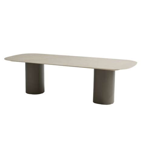 Taste 4SO Bosco low dining tuintafel 240x105xH69 cm keramiek sabbia panna terre Taste 4SO