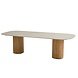 Taste 4SO Bosco dining tuintafel 240x105xH75 cm keramiek sabbia panna rustic teak Taste 4SO Taste 4SO Bosco dining tuintafel 240x105xH75 cm keramiek sabbia panna rustic teak Taste 4SO