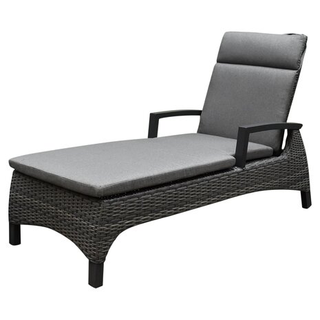 AVH-Collectie Showroommodel 2 x Dallas ligbed 162x70xH101 cm antraciet wicker AVH-Collectie Showroommodel 2 x Dallas ligbed 162x70xH101 cm antraciet wicker
