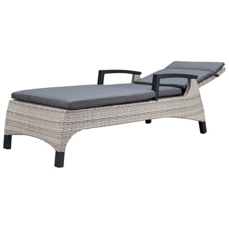AVH-Collectie Showroommodel 1 x Dallas ligbed 162x70xH101 cm grijs wicker AVH-Collectie Showroommodel 1 x Dallas ligbed 162x70xH101 cm grijs wicker