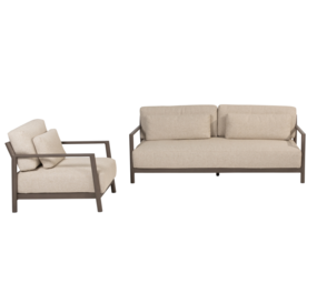 4 Seasons Outdoor Showroommodel Capresi stoel bank loungeset 2 delig terre 4 Seasons Outdoor 4 Seasons Outdoor Showroommodel Capresi stoel bank loungeset 2 delig terre 4 Seasons Outdoor