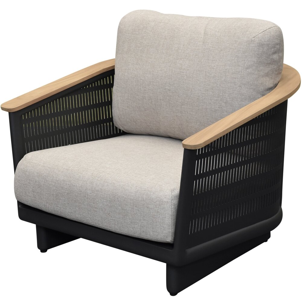AVH-Collectie Showroommodel Lattice stoel bank loungeset 4 delig aluminium antraciet AVH-Collectie Showroommodel Lattice stoel bank loungeset 4 delig aluminium antraciet