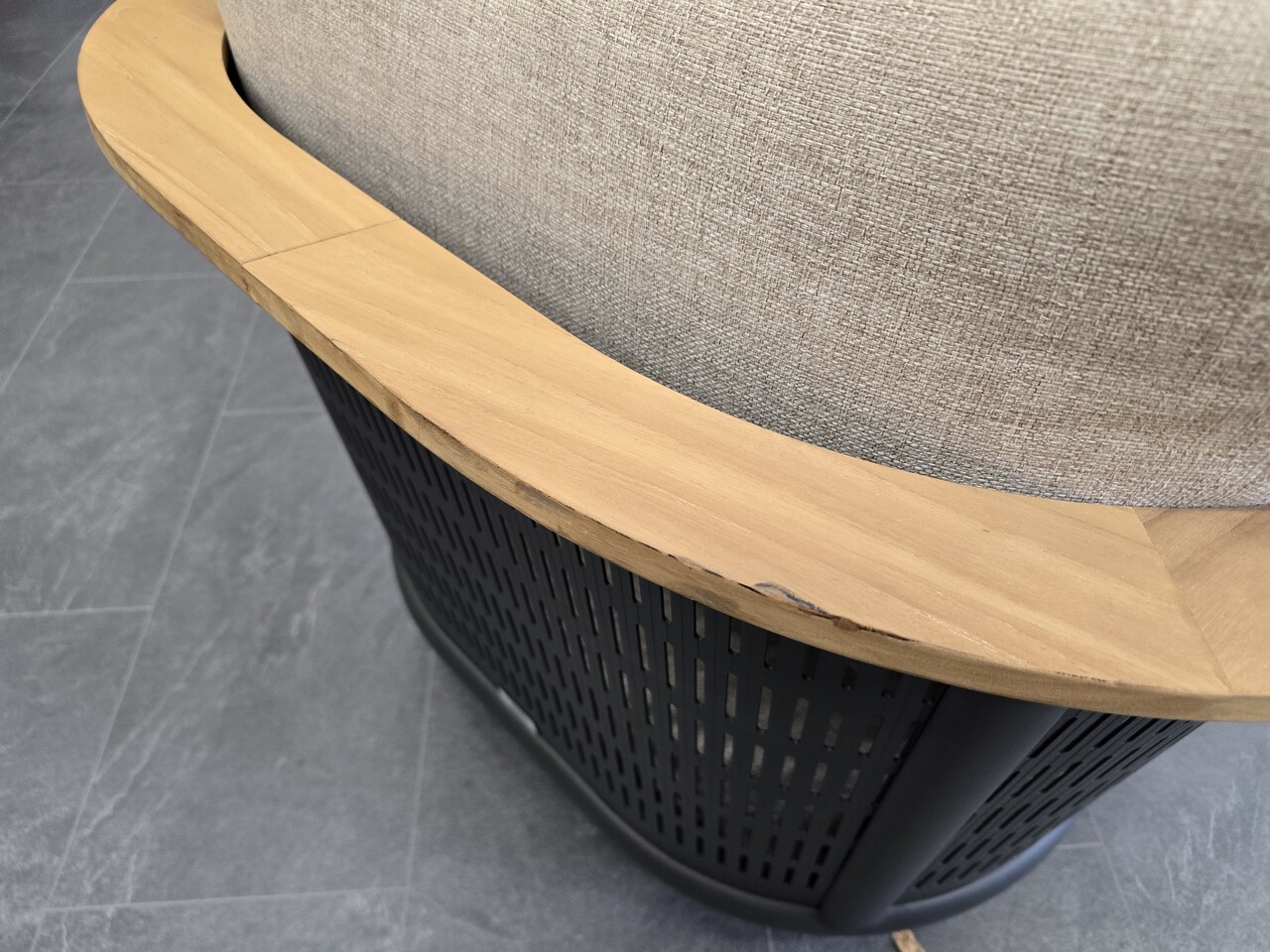 AVH-Collectie Showroommodel Lattice stoel bank loungeset 4 delig aluminium antraciet AVH-Collectie Showroommodel Lattice stoel bank loungeset 4 delig aluminium antraciet