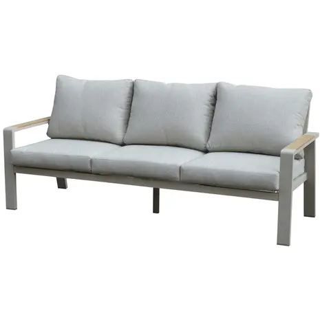 AVH-Collectie Showroommodel Lola/Ripasso stoel bank loungeset 4 delig latte zand aluminium teaktafel AVH-Collectie Showroommodel Lola/Ripasso stoel bank loungeset 4 delig latte zand aluminium teaktafel