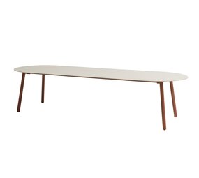 Taste 4SO Alba dining tuintafel 280x100xH75 cm keramiek oyster spicy Taste 4SO