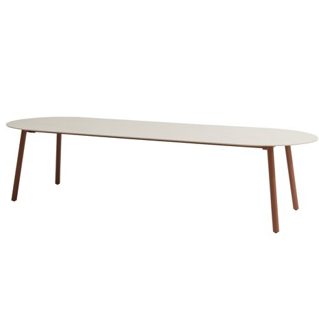Taste 4SO Alba dining tuintafel 280x100xH75 cm keramiek oyster spicy Taste 4SO