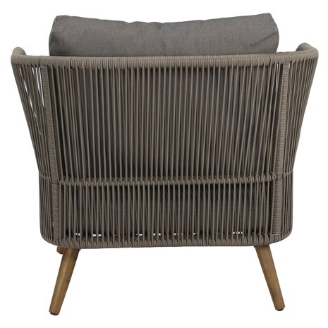 AVH-Collectie Showroommodel Volterra lounge balkonset 5-delig licht bruin wicker AVH-Collectie Showroommodel Volterra lounge balkonset 5-delig licht bruin wicker
