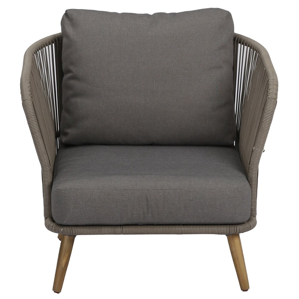AVH-Collectie Showroommodel Volterra lounge balkonset 5-delig licht bruin wicker AVH-Collectie Showroommodel Volterra lounge balkonset 5-delig licht bruin wicker