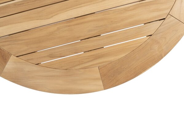 Taste 4SO Showroommodel Prado dining tuintafel 160øx75 cm rond teak antraciet Taste 4SO