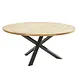Taste 4SO Showroommodel Prado dining tuintafel 160øx75 cm rond teak antraciet Taste 4SO