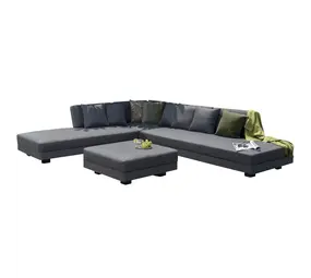 AVH-Collectie Showroommodel Santa Monica hoek loungeset 4 delig aluminium antraciet