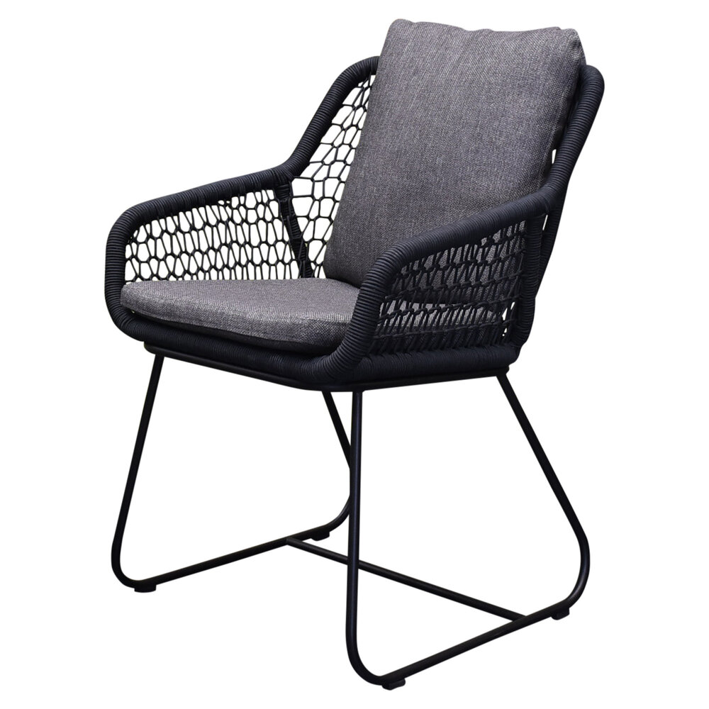 AVH-Collectie Showroommodel 8 x Savona dining tuinstoel rope antraciet AVH-Collectie Showroommodel 8 x Savona dining tuinstoel rope antraciet