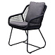 AVH-Collectie Showroommodel 8 x Savona dining tuinstoel rope antraciet AVH-Collectie Showroommodel 8 x Savona dining tuinstoel rope antraciet