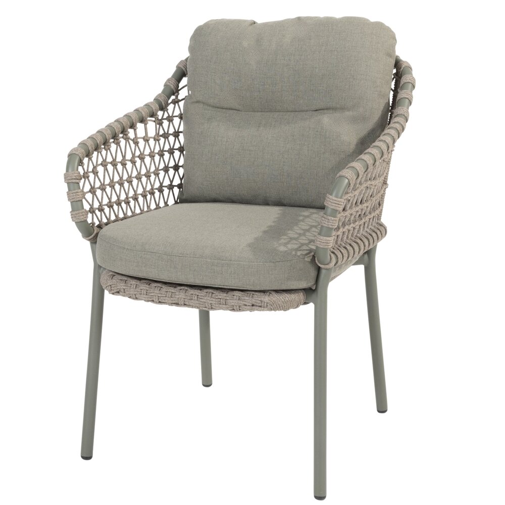 4 Seasons Outdoor Showroommodel 4 x Jura stapelbare dining tuinstoel rope olijf 4 Seasons Outdoor 4 Seasons Outdoor Showroommodel 4 x Jura stapelbare dining tuinstoel rope olijf 4 Seasons Outdoor