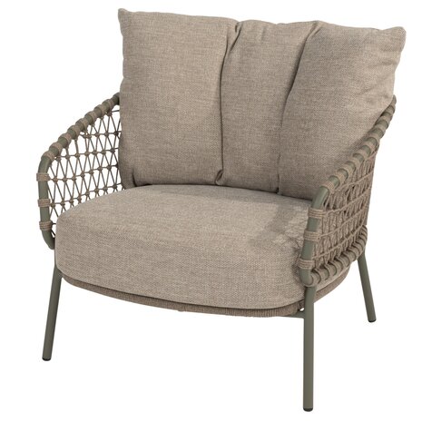 4 Seasons Outdoor Showroomodel Jura stoel bank loungeset 2-delig rope olijf 4 seasons outdoor 4 Seasons Outdoor Showroomodel Jura stoel bank loungeset 2-delig rope olijf 4 seasons outdoor