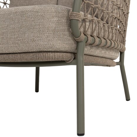 4 Seasons Outdoor Showroomodel Jura stoel bank loungeset 2-delig rope olijf 4 seasons outdoor 4 Seasons Outdoor Showroomodel Jura stoel bank loungeset 2-delig rope olijf 4 seasons outdoor