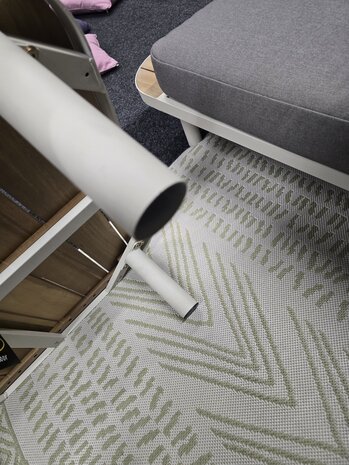AVH-Collectie Showroommodel Amore platform hoek loungeset 3 delig latte zand aluminium AVH-Collectie Showroommodel Amore platform hoek loungeset 3 delig latte zand aluminium