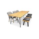4 Seasons Outdoor Showroommodel Lano Cempre dining tuinset 240x100xH75 cm 5-delig teak 4 Seasons Outdoor Showroommodel Lano Cempre dining tuinset 240x100xH75 cm 5-delig teak