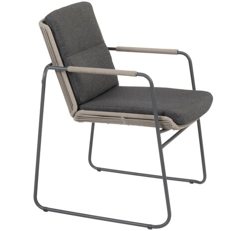 4 Seasons Outdoor Showroommodel 4 x Parma tuinstoel stapelbaar antraciet taupe Taste 4SO 4 Seasons Outdoor Showroommodel 4 x Parma tuinstoel stapelbaar antraciet taupe Taste 4SO