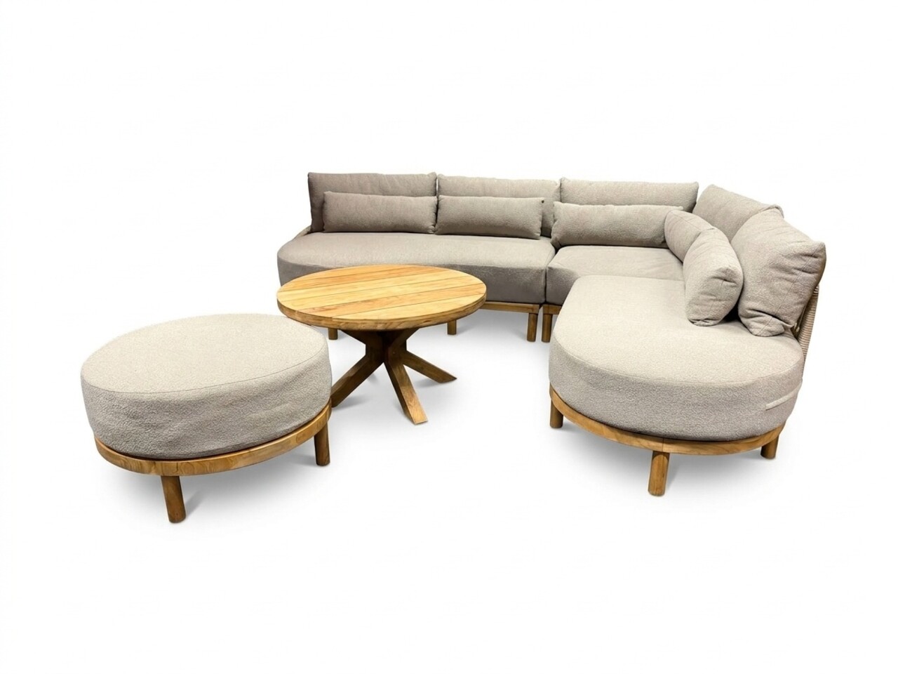 AVH-Collectie Showroommodel Serena hoek loungeset 5-delig Teak AVH-Collectie Showroommodel Serena hoek loungeset 5-delig Teak