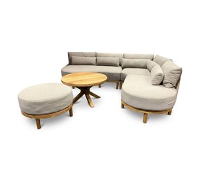 AVH-Collectie Showroommodel Serena hoek loungeset 5-delig Teak AVH-Collectie Showroommodel Serena hoek loungeset 5-delig Teak