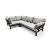 SUNS Showroommodel SUNS Vita hoek loungeset 3 delig verstelbaar wased grey / matt royal grey SUNS Showroommodel SUNS Vita hoek loungeset 3 delig verstelbaar wased grey / matt royal grey