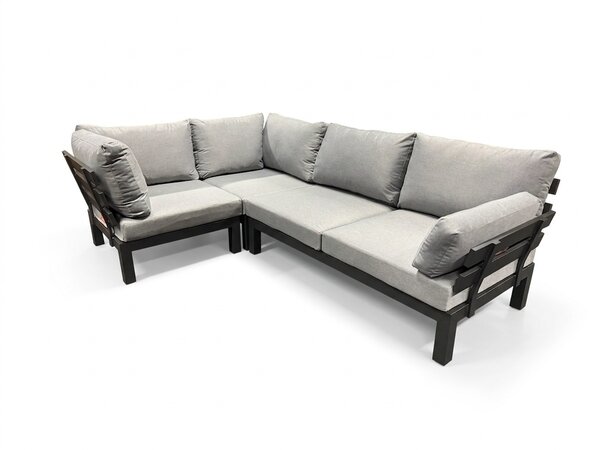 SUNS Showroommodel SUNS Vita hoek loungeset 3 delig verstelbaar wased grey / matt royal grey SUNS Showroommodel SUNS Vita hoek loungeset 3 delig verstelbaar wased grey / matt royal grey