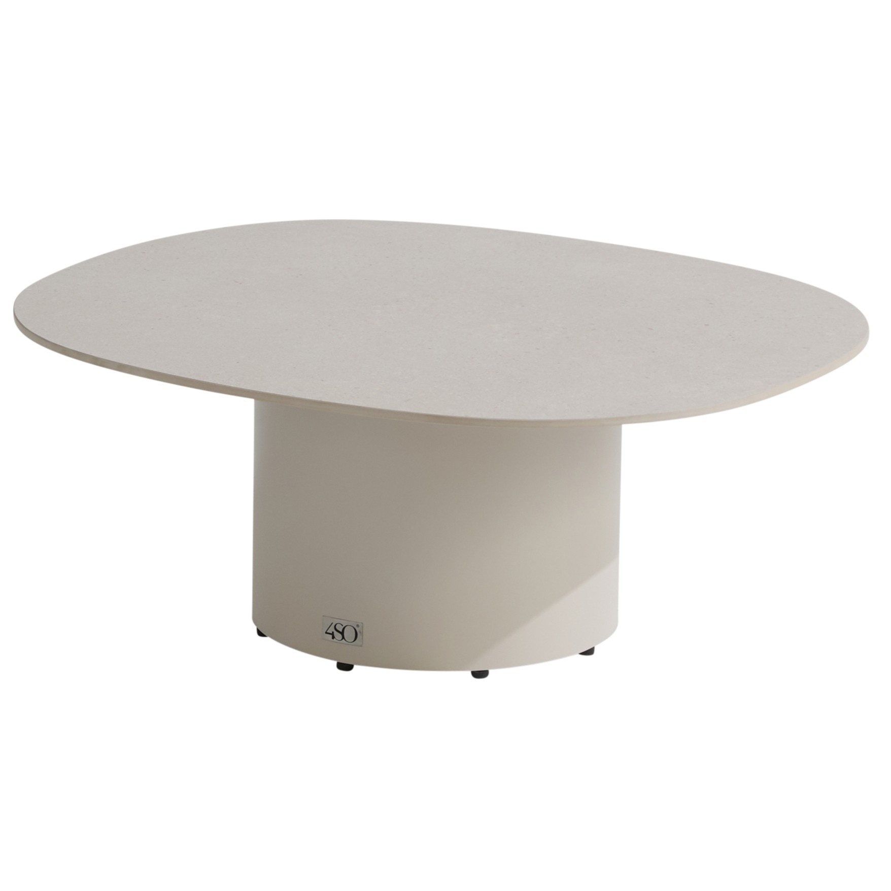 4 Seasons Outdoor Sofie lounge tuintafel 70x80xH30 cm keramiek oyster linen 