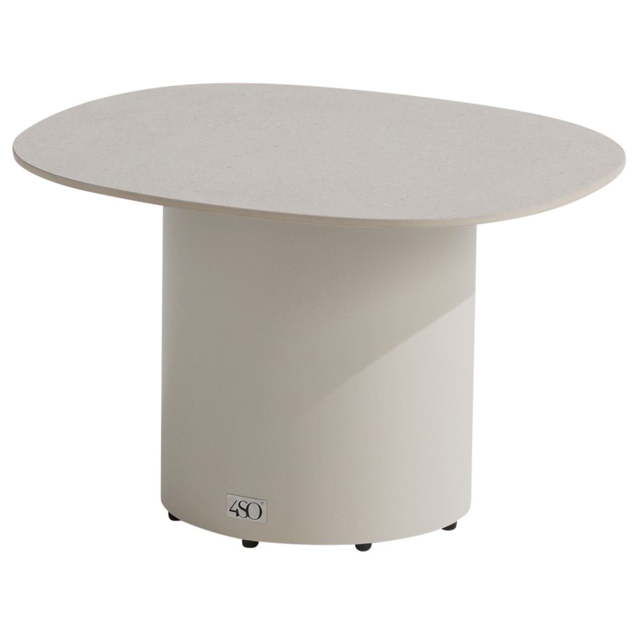 4 Seasons Outdoor Sofie lounge tuintafel 50x60xH35 cm keramiek oyster linen 