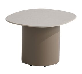 4 Seasons Outdoor Sofie lounge tuintafel 50x60xH35 cm keramiek oyster mocca 4 Seasons Outdoor