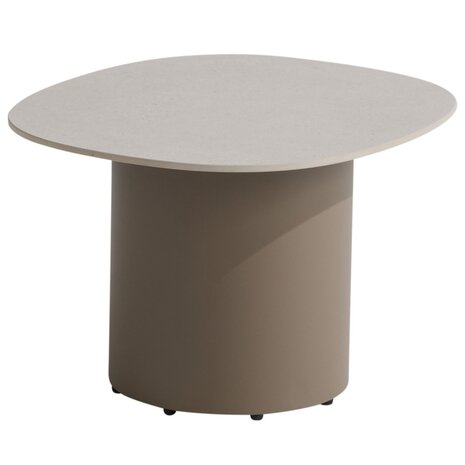 4 Seasons Outdoor Sofie lounge tuintafel 50x60xH35 cm keramiek oyster mocca 4 Seasons Outdoor
