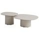4 Seasons Outdoor Sofie lounge tuintafels set van 2 keramiek oyster linen 4 Seasons Outdoor 4 Seasons Outdoor Sofie lounge tuintafels set van 2 keramiek oyster linen 4 Seasons Outdoor