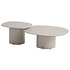 Sofie lounge tuintafels set van 2 keramiek oyster linen 4 Seasons Outdoor Sofie lounge tuintafels set van 2 keramiek oyster linen 4 Seasons Outdoor