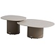 4 Seasons Outdoor Sofie lounge tuintafels set van 2 keramiek oyster mocca 4 Seasons Outdoor 4 Seasons Outdoor Sofie lounge tuintafels set van 2 keramiek oyster mocca 4 Seasons Outdoor