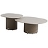 Sofie lounge tuintafels set van 2 keramiek oyster mocca 4 Seasons Outdoor