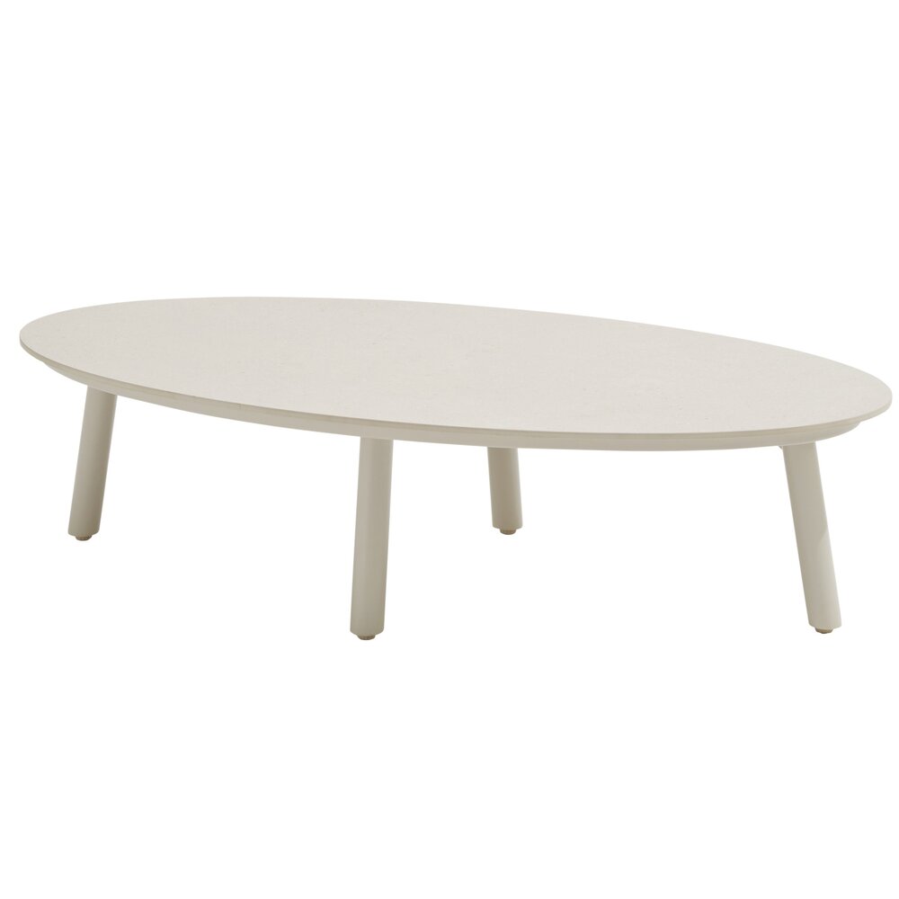 Taste 4SO Salute lounge tuintafel 120x65xH30 cm ceramic oyster linen Taste 4SO Taste 4SO Salute lounge tuintafel 120x65xH30 cm ceramic oyster linen Taste 4SO