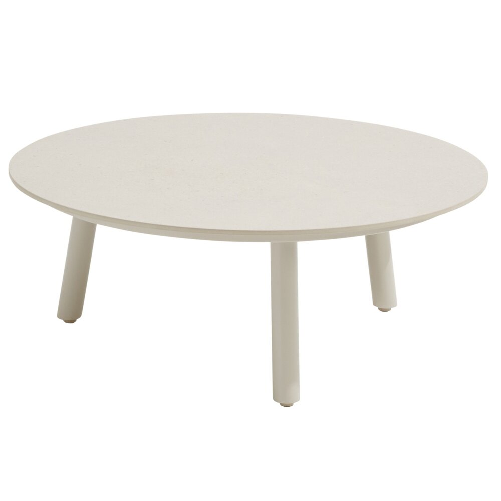 Taste 4SO Salute lounge tuintafel 80xH30 cm ceramic oyster linen Taste 4SO