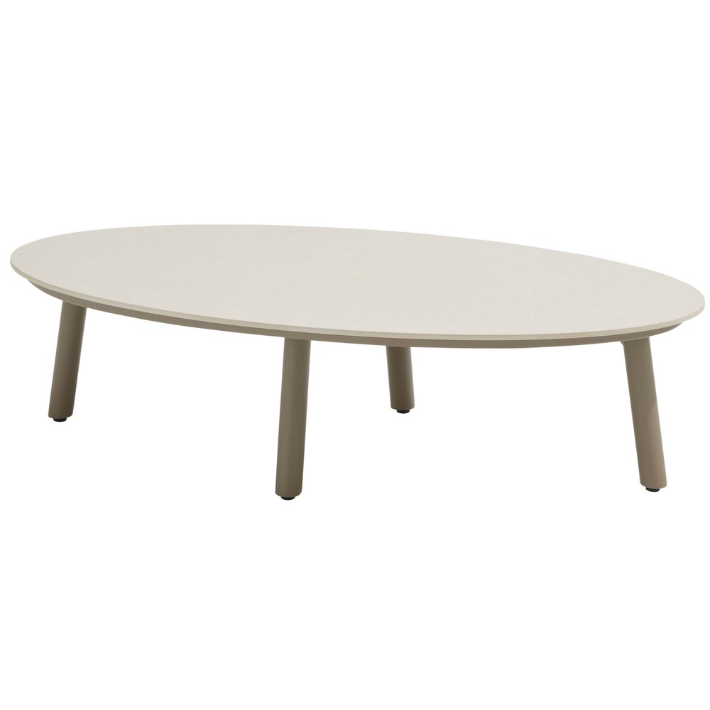 Taste 4SO Salute lounge tuintafel 120x65xH30 cm ceramic oyster mocca Taste 4SO