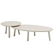 4 Seasons Outdoor Salute lounge tuintafels set van 2 ceramic oyster linen Taste 4SO 4 Seasons Outdoor Salute lounge tuintafels set van 2 ceramic oyster linen Taste 4SO