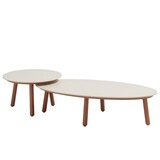 4 Seasons Outdoor Salute lounge tuintafels set van 2 ceramic oyster spicy Taste 4SO 4 Seasons Outdoor Salute lounge tuintafels set van 2 ceramic oyster spicy Taste 4SO