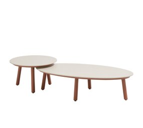 4 Seasons Outdoor Salute lounge tuintafels set van 2 ceramic oyster spicy Taste 4SO 4 Seasons Outdoor Salute lounge tuintafels set van 2 ceramic oyster spicy Taste 4SO