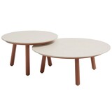 4 Seasons Outdoor Salute ronde lounge tuintafels set van 2 ceramic oyster spicy Taste 4SO 4 Seasons Outdoor Salute ronde lounge tuintafels set van 2 ceramic oyster spicy Taste 4SO